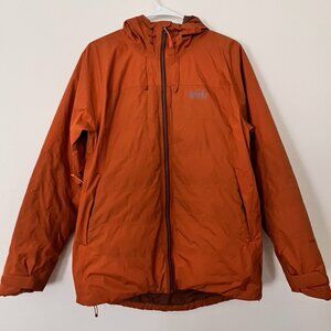 Men's REI Stormhenge 850 Down Hybrid Jacket Orange Sz Small